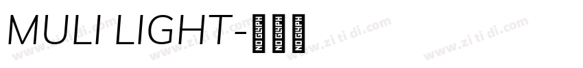 MULI LIGHT字体转换